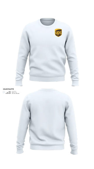 Crew Neck Sweatshirt, UPS, , Teamtime, Team time, sublimation, custom sports apparel, team uniforms, spirit wear, spiritwear, sports uniforms, custom shirts, team store, custom team store, fundraiser sports, apparel fundraiser