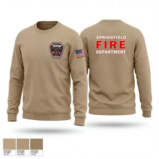 Crew Neck Sweatshirt, Springfield Volunteer Fire Dept., Fire Department, Teamtime, Team time, sublimation, custom sports apparel, team uniforms, spirit wear, spiritwear, sports uniforms, custom shirts, team store, custom team store, fundraiser sports, apparel fundraiser