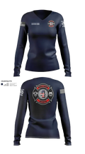 Gallatin Fire Department Station 4 20459748 Women's Long Sleeve V-neck Shirt - 41