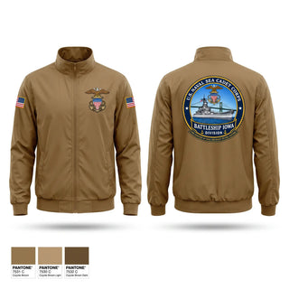 Windbreaker, U.S. Naval Sea Cadet Corps Battleship Iowa Division, Navy, Teamtime, Team time, sublimation, custom sports apparel, team uniforms, spirit wear, spiritwear, sports uniforms, custom shirts, team store, custom team store, fundraiser sports, apparel fundraiser