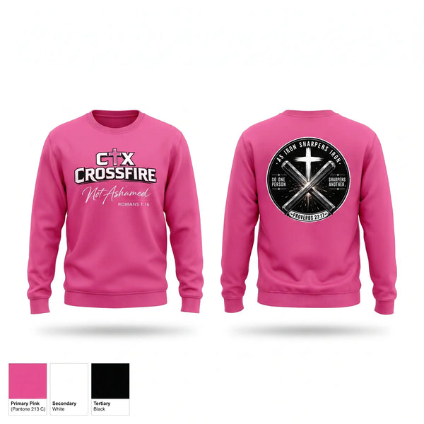 Crew Neck Sweatshirt, CTX Crossfire, Softball, Teamtime, Team time, sublimation, custom sports apparel, team uniforms, spirit wear, spiritwear, sports uniforms, custom shirts, team store, custom team store, fundraiser sports, apparel fundraiser