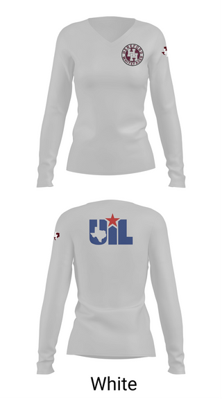 Womens Long Sleeve Vneck Shirt, Hereford Whitefaces, Wrestling, Teamtime, Team time, sublimation, custom sports apparel, team uniforms, spirit wear, spiritwear, sports uniforms, custom shirts, team store, custom team store, fundraiser sports, apparel fundraiser