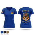 A Co, 115th BSB, 1CD Women's Short Sleeve V-neck Shirt - 1