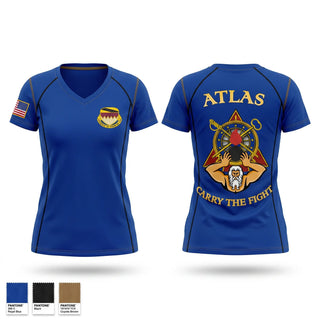 Womens Short Sleeve Vneck Shirt, A Co, 115th BSB, 1CD, Army, Teamtime, Team time, sublimation, custom sports apparel, team uniforms, spirit wear, spiritwear, sports uniforms, custom shirts, team store, custom team store, fundraiser sports, apparel fundraiser