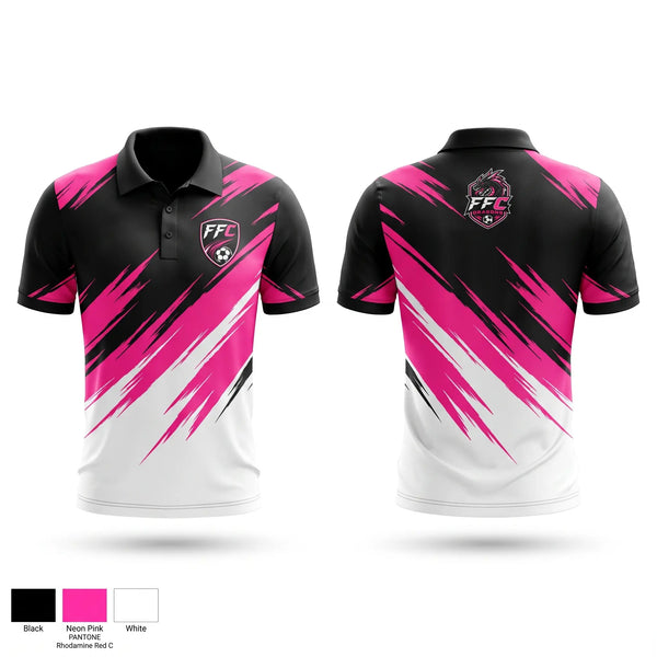 Short Sleeve Performance Polo, FFC, Men's Soccer, Teamtime, Team time, sublimation, custom sports apparel, team uniforms, spirit wear, spiritwear, sports uniforms, custom shirts, team store, custom team store, fundraiser sports, apparel fundraiser