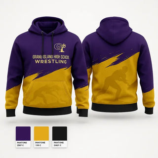 Hoodie, Grand Island High School Wrestling, Wrestling, Teamtime, Team time, sublimation, custom sports apparel, team uniforms, spirit wear, spiritwear, sports uniforms, custom shirts, team store, custom team store, fundraiser sports, apparel fundraiser