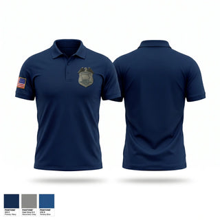 Short Sleeve Performance Polo, Davenport Union of Professional Police, Police, Teamtime, Team time, sublimation, custom sports apparel, team uniforms, spirit wear, spiritwear, sports uniforms, custom shirts, team store, custom team store, fundraiser sports, apparel fundraiser
