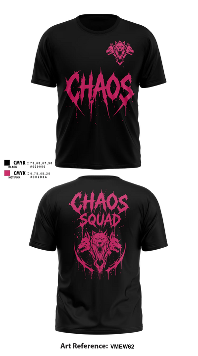 Chaos squad fire and Ice Short Sleeve Performance Shirt - 11
