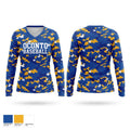 Oconto Baseball Women's Long Sleeve V-neck Shirt - 1