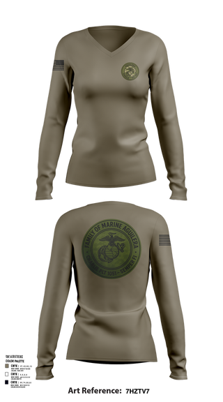 Womens Long Sleeve Vneck Shirt, Charlie PLT 1051, , Teamtime, Team time, sublimation, custom sports apparel, team uniforms, spirit wear, spiritwear, sports uniforms, custom shirts, team store, custom team store, fundraiser sports, apparel fundraiser