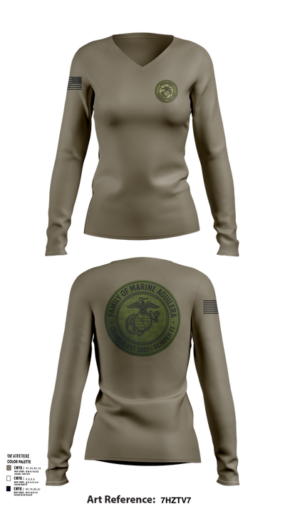 Charlie PLT 1051 96363739 Women's Long Sleeve V-neck Shirt - 102
