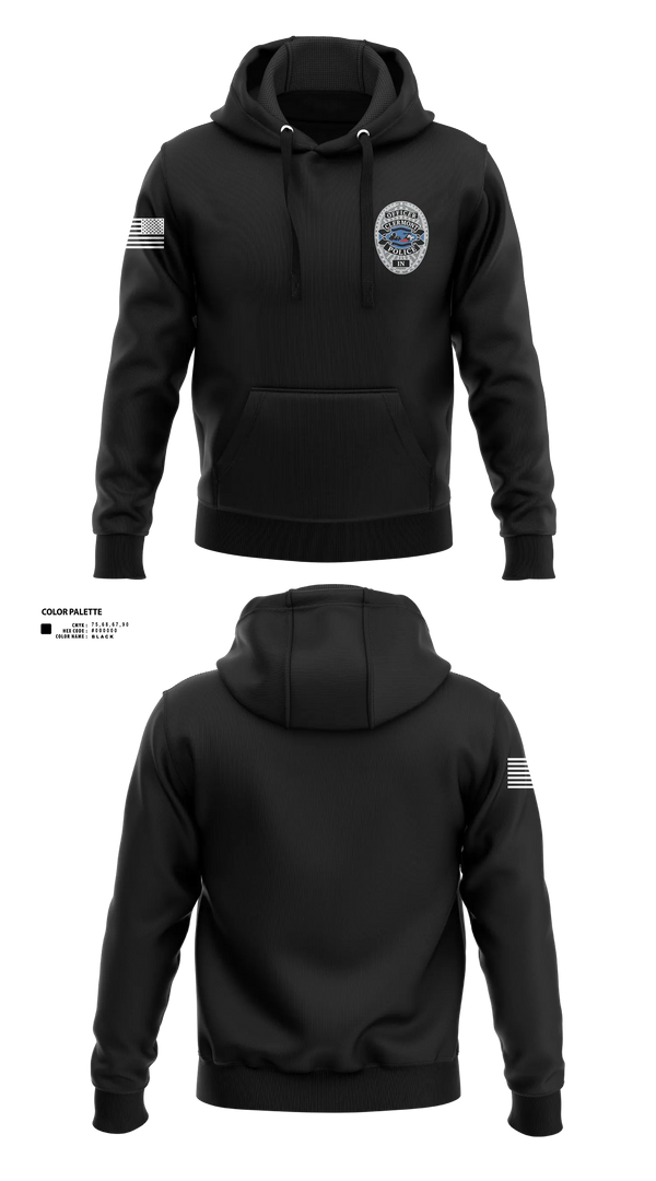 Hoodie, Clermont PD, Police, Teamtime, Team time, sublimation, custom sports apparel, team uniforms, spirit wear, spiritwear, sports uniforms, custom shirts, team store, custom team store, fundraiser sports, apparel fundraiser