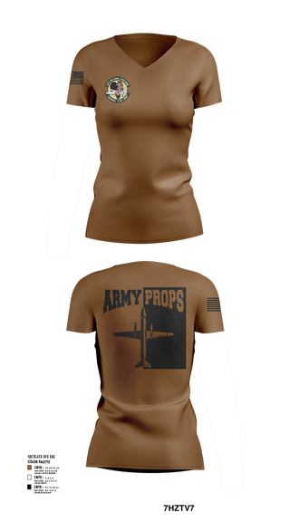 Womens Short Sleeve Vneck Shirt, DET 2 CO A 2-245th AVN, , Teamtime, Team time, sublimation, custom sports apparel, team uniforms, spirit wear, spiritwear, sports uniforms, custom shirts, team store, custom team store, fundraiser sports, apparel fundraiser