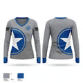 ESD 11 12062033 Women's Long Sleeve V-neck Shirt - 1