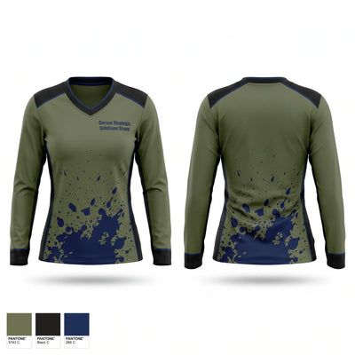 Corvus Strategic Solutions Group Women's Long Sleeve V-neck Shirt - 1