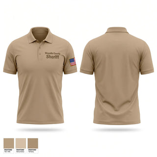 Short Sleeve Performance Polo, Wapello County Sheriff, Police, Teamtime, Team time, sublimation, custom sports apparel, team uniforms, spirit wear, spiritwear, sports uniforms, custom shirts, team store, custom team store, fundraiser sports, apparel fundraiser