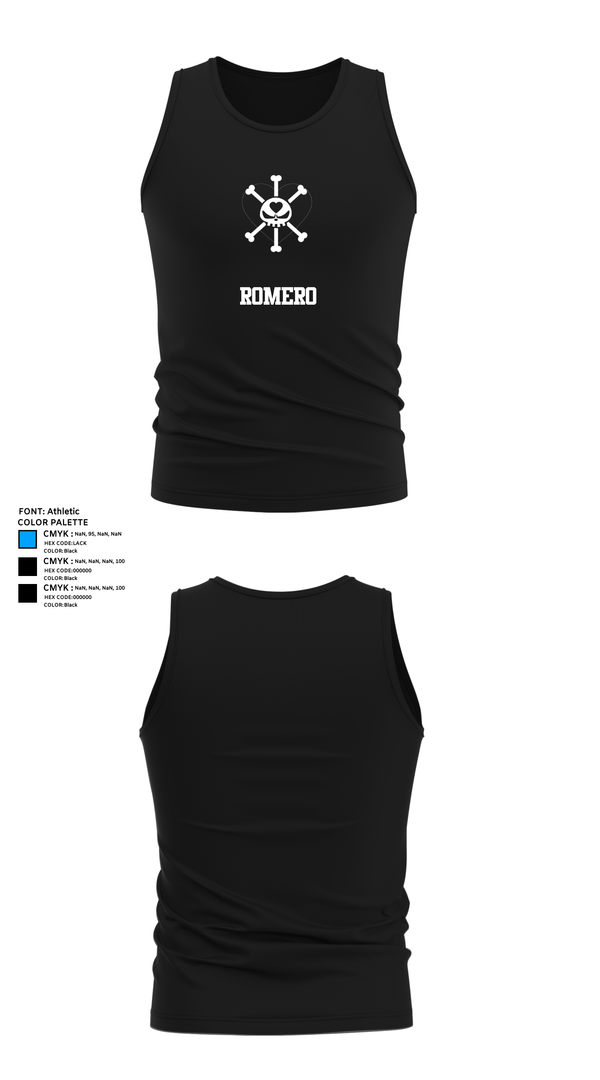 Tank Top, Romero, Men's Soccer, Teamtime, Team time, sublimation, custom sports apparel, team uniforms, spirit wear, spiritwear, sports uniforms, custom shirts, team store, custom team store, fundraiser sports, apparel fundraiser