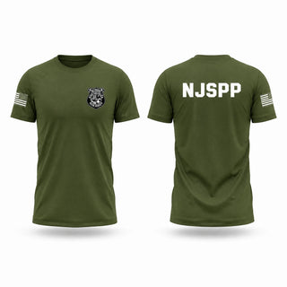 Old School Cotton Feel Shirt, New Jersey State Park Police, Police, Teamtime, Team time, sublimation, custom sports apparel, team uniforms, spirit wear, spiritwear, sports uniforms, custom shirts, team store, custom team store, fundraiser sports, apparel fundraiser