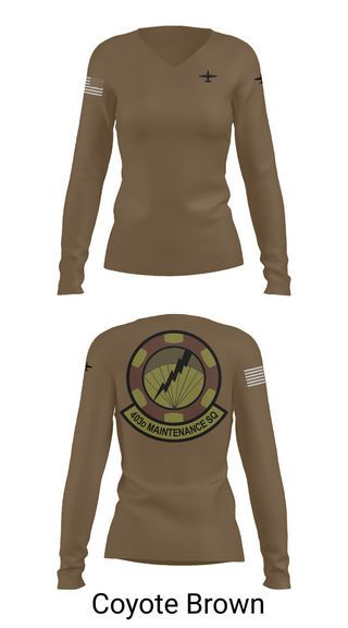 Womens Long Sleeve Vneck Shirt, 403 Maintenance Sqd, Air Force, Teamtime, Team time, sublimation, custom sports apparel, team uniforms, spirit wear, spiritwear, sports uniforms, custom shirts, team store, custom team store, fundraiser sports, apparel fundraiser