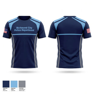 Short Sleeve Performance Shirt, Richmond City Police Department, Police, Teamtime, Team time, sublimation, custom sports apparel, team uniforms, spirit wear, spiritwear, sports uniforms, custom shirts, team store, custom team store, fundraiser sports, apparel fundraiser