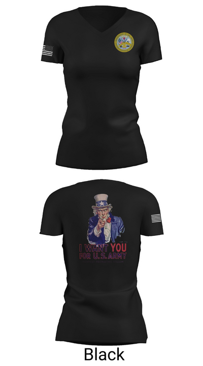 US Army I Want You 76454793 Women's Short Sleeve V-neck Shirt - 28