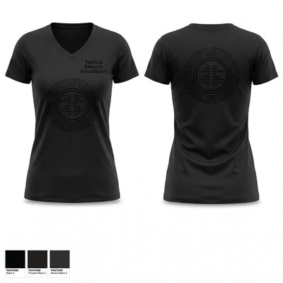 Tactical Security Consultants Women's Short Sleeve V-neck Shirt - 1