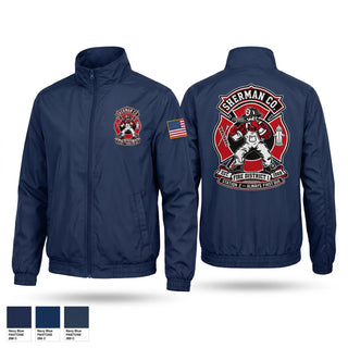 Windbreaker, Sherman County Fire District 1, Fire Department, Teamtime, Team time, sublimation, custom sports apparel, team uniforms, spirit wear, spiritwear, sports uniforms, custom shirts, team store, custom team store, fundraiser sports, apparel fundraiser