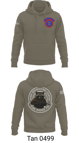 Hoodie, Oak Ridge Recruiting Center, Army, Teamtime, Team time, sublimation, custom sports apparel, team uniforms, spirit wear, spiritwear, sports uniforms, custom shirts, team store, custom team store, fundraiser sports, apparel fundraiser