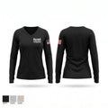 Kermit volunteer Fire Department Women's Long Sleeve V-neck Shirt - 1