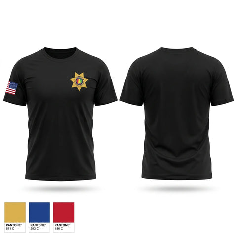 Old School Cotton Feel Shirt, Calhoun County Sheriff's Office, Police, Teamtime, Team time, sublimation, custom sports apparel, team uniforms, spirit wear, spiritwear, sports uniforms, custom shirts, team store, custom team store, fundraiser sports, apparel fundraiser