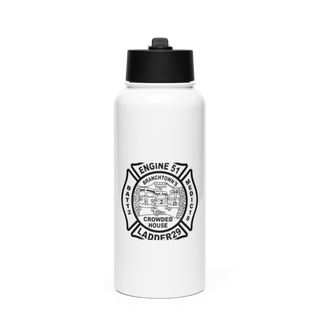Engine 51 Ladder 29 Medic 18 Battalion 2 1889542 Stainless Steel Water Bottle with a Straw Lid
