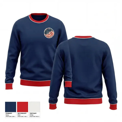 Crew Neck Sweatshirt, KCD Freedom, Baseball, Teamtime, Team time, sublimation, custom sports apparel, team uniforms, spirit wear, spiritwear, sports uniforms, custom shirts, team store, custom team store, fundraiser sports, apparel fundraiser