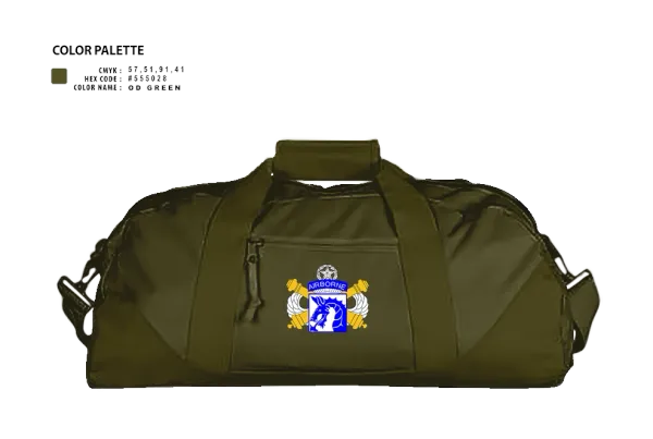 Duffle Bag, XVIII Airborne Corps G34 FIRES, Army, Teamtime, Team time, sublimation, custom sports apparel, team uniforms, spirit wear, spiritwear, sports uniforms, custom shirts, team store, custom team store, fundraiser sports, apparel fundraiser