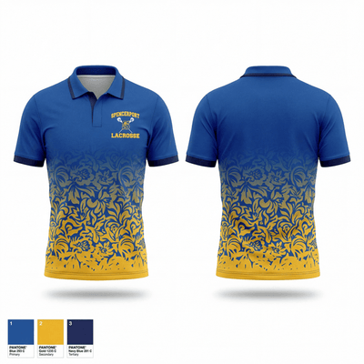 Spencerport Lacrosse 49891809 Short Sleeve Performance Polo - 1