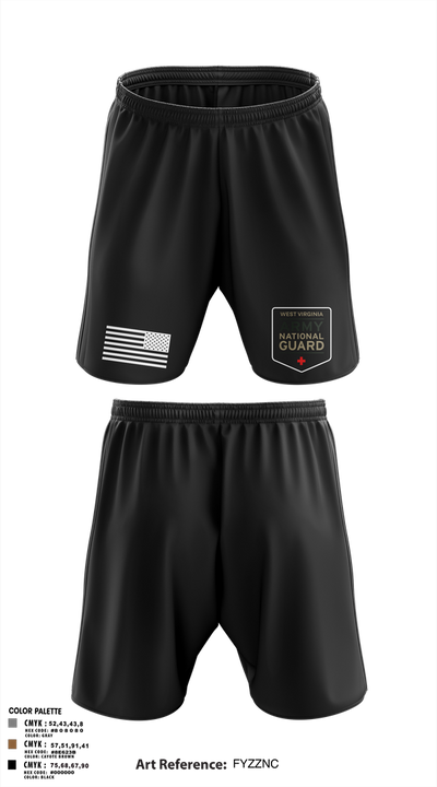 WV ARNG Med Det 75536426 Athletic Shorts With Pockets - 3