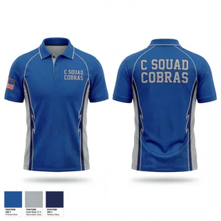 Short Sleeve Performance Polo, C Squad Cobras, Police, Teamtime, Team time, sublimation, custom sports apparel, team uniforms, spirit wear, spiritwear, sports uniforms, custom shirts, team store, custom team store, fundraiser sports, apparel fundraiser