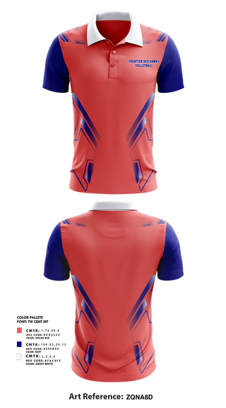 Short Sleeve Performance Polo, Frontier Red Hawks, Women's Volleyball, Teamtime, Team time, sublimation, custom sports apparel, team uniforms, spirit wear, spiritwear, sports uniforms, custom shirts, team store, custom team store, fundraiser sports, apparel fundraiser