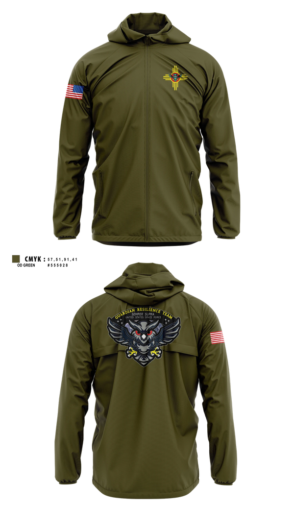 Windbreaker, Guardian Resilience Team, Space Force, Teamtime, Team time, sublimation, custom sports apparel, team uniforms, spirit wear, spiritwear, sports uniforms, custom shirts, team store, custom team store, fundraiser sports, apparel fundraiser
