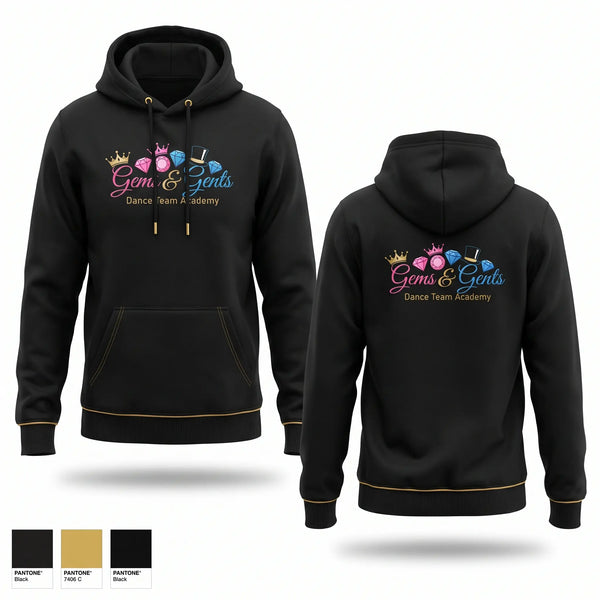 Hoodie, Gems and gents, Cheer, Teamtime, Team time, sublimation, custom sports apparel, team uniforms, spirit wear, spiritwear, sports uniforms, custom shirts, team store, custom team store, fundraiser sports, apparel fundraiser