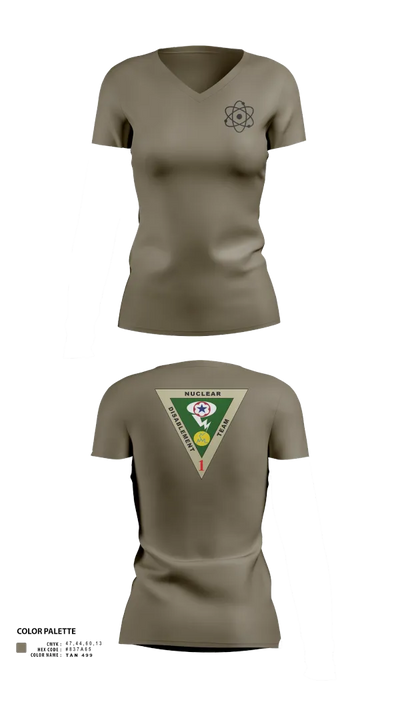 NDT-1 33736665 Women's Short Sleeve V-neck Shirt - 122