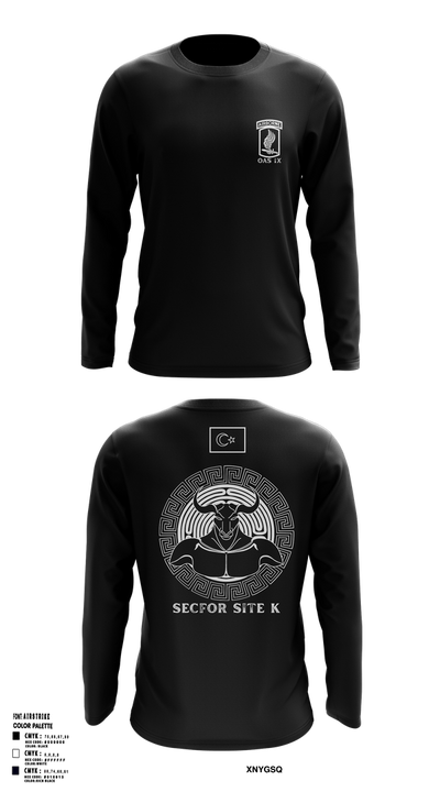 173RD SECFOR OAS IX 9040611 Long Sleeve Performance Shirt 22