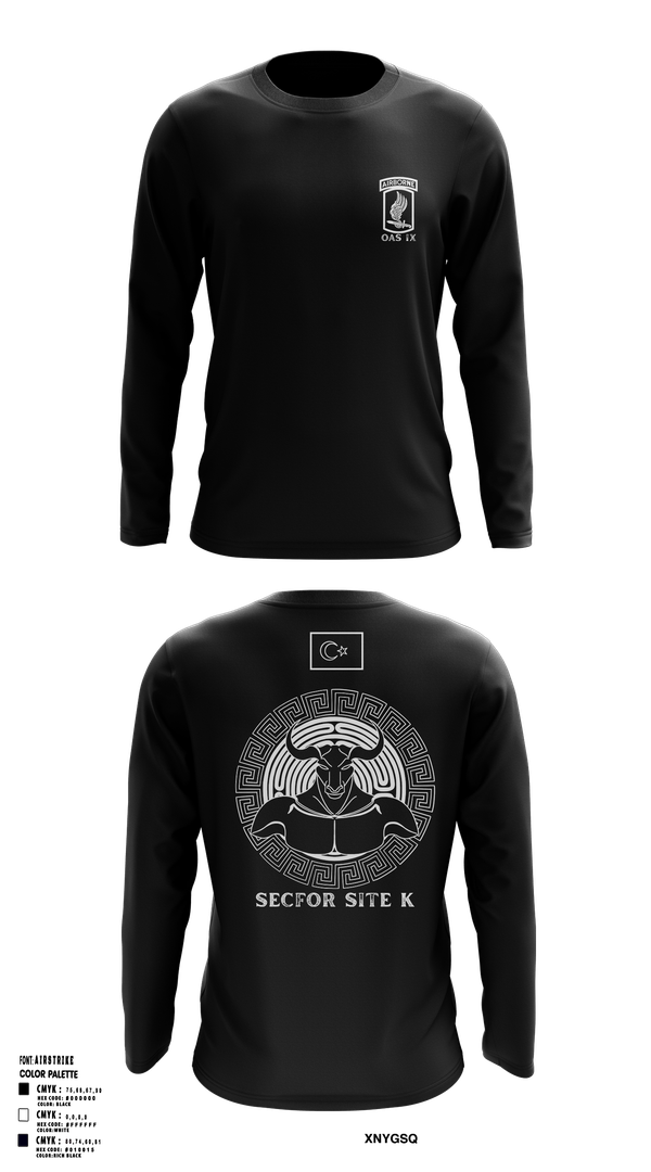 Long Sleeve Performance Shirt, 173RD SECFOR OAS IX, Army, Teamtime, Team time, sublimation, custom sports apparel, team uniforms, spirit wear, spiritwear, sports uniforms, custom shirts, team store, custom team store, fundraiser sports, apparel fundraiser