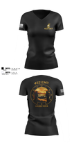 452 MED DET 15350683 Women's Short Sleeve V-neck Shirt - 103