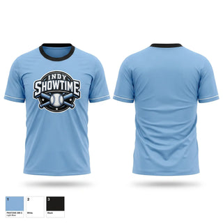 Short Sleeve Performance Shirt, Indy Showtime, Baseball, Teamtime, Team time, sublimation, custom sports apparel, team uniforms, spirit wear, spiritwear, sports uniforms, custom shirts, team store, custom team store, fundraiser sports, apparel fundraiser