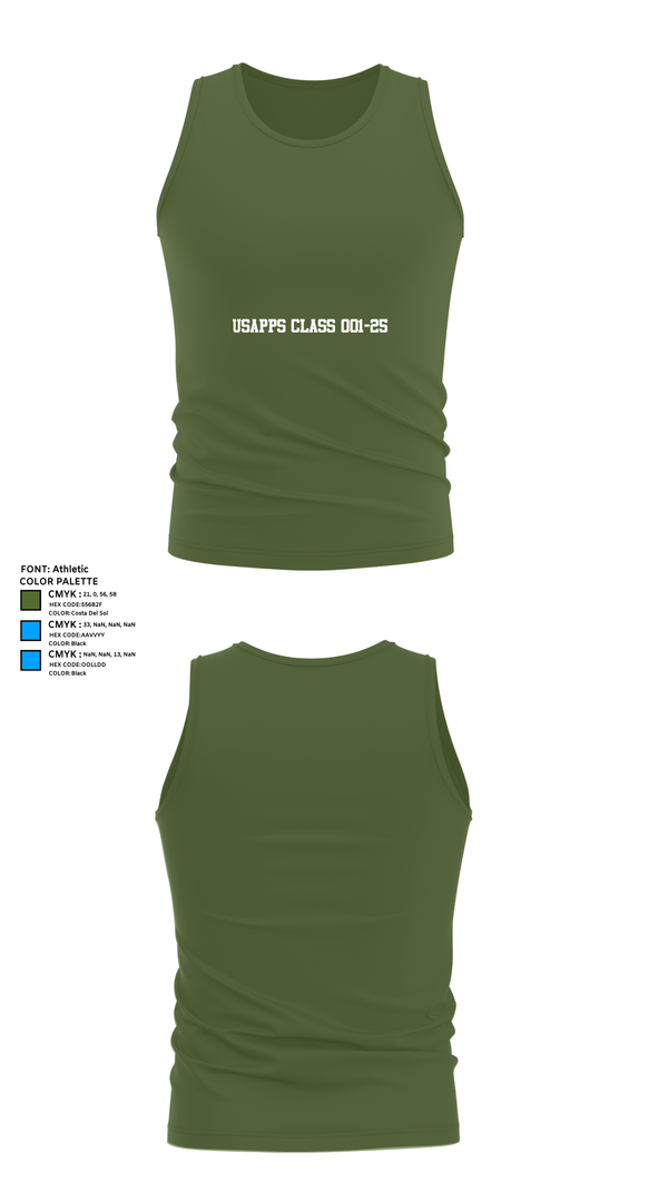 Tank Top, USAPPS Class 001-25, , Teamtime, Team time, sublimation, custom sports apparel, team uniforms, spirit wear, spiritwear, sports uniforms, custom shirts, team store, custom team store, fundraiser sports, apparel fundraiser