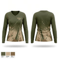Ruffstock OTM Women's Long Sleeve V-neck Shirt - 1