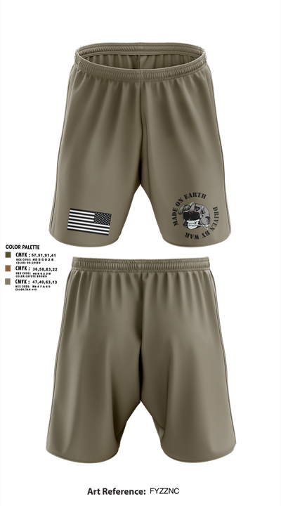 B/4-3 Assault Helicopter Battalion 71849339 Athletic Shorts With Pockets - 6