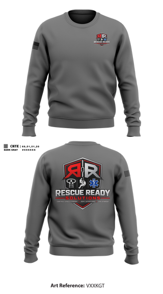 Crew Neck Sweatshirt, Rescue Ready Solutions, , Teamtime, Team time, sublimation, custom sports apparel, team uniforms, spirit wear, spiritwear, sports uniforms, custom shirts, team store, custom team store, fundraiser sports, apparel fundraiser