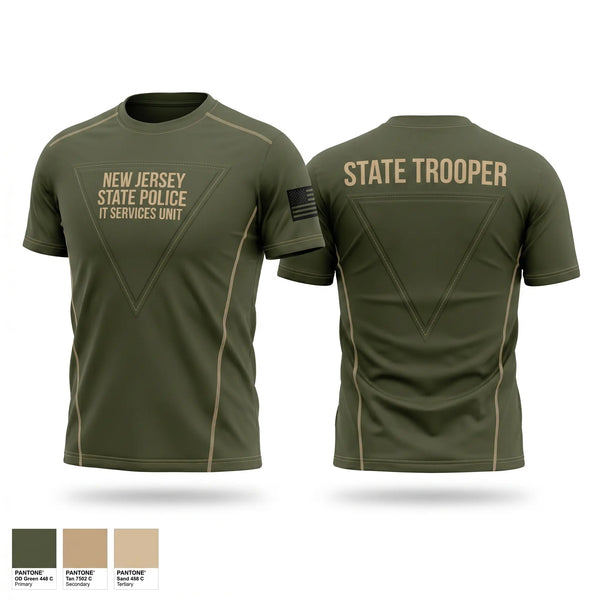 Short Sleeve Performance Shirt, New Jersey State Police - IT Services Unit, Police, Teamtime, Team time, sublimation, custom sports apparel, team uniforms, spirit wear, spiritwear, sports uniforms, custom shirts, team store, custom team store, fundraiser sports, apparel fundraiser