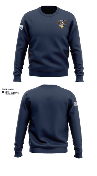 Crew Neck Sweatshirt, Ashville Police Department, Police, Teamtime, Team time, sublimation, custom sports apparel, team uniforms, spirit wear, spiritwear, sports uniforms, custom shirts, team store, custom team store, fundraiser sports, apparel fundraiser